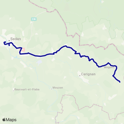 Fluo 08 Auflance / Sedan map