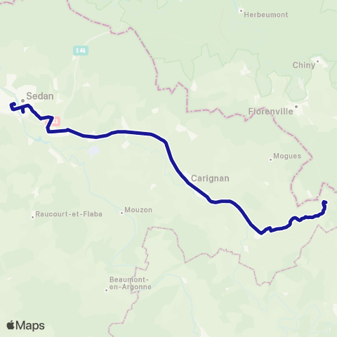 Fluo 08 Margny / Sedan map