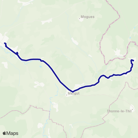 Fluo 08 Margny / Carignan map