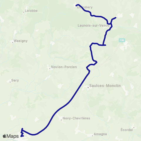 Fluo 08 Dommery / Rethel map