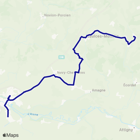 Fluo 08 Wignicourt / Rethel map