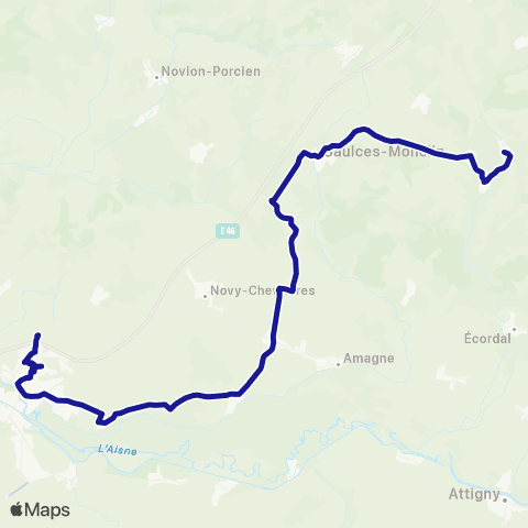 Fluo 08 Wignicourt / Rethel map