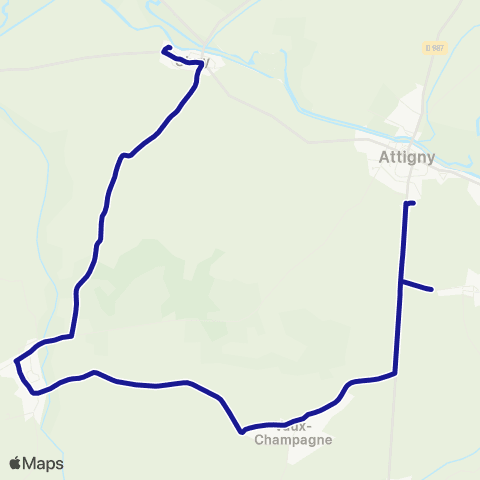 Fluo 08 Saulces-Champenoises / Attigny map