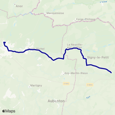 Fluo 08 Éteignières / Hirson map