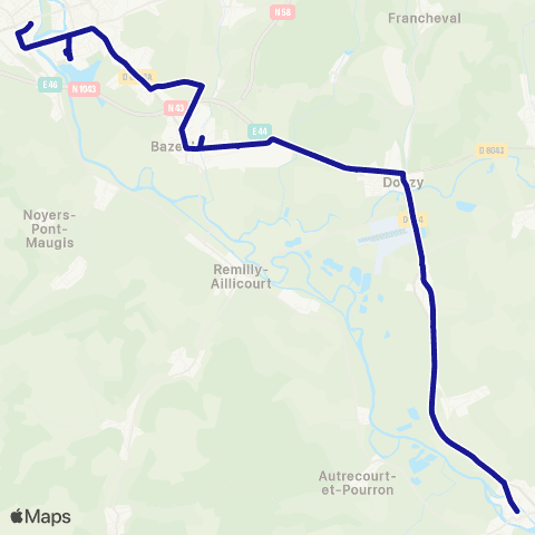 Fluo 08 Mouzon / Sedan map