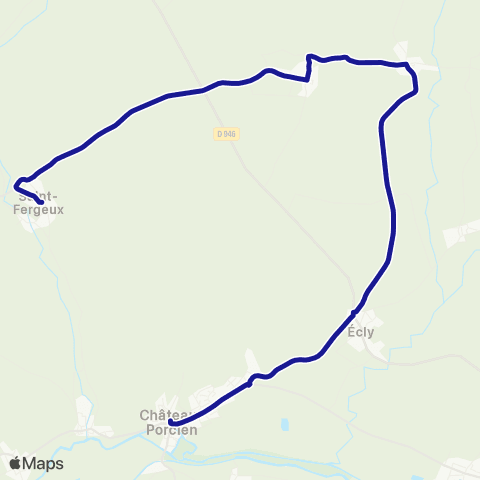 Fluo 08 Écly / Château-Porcien map