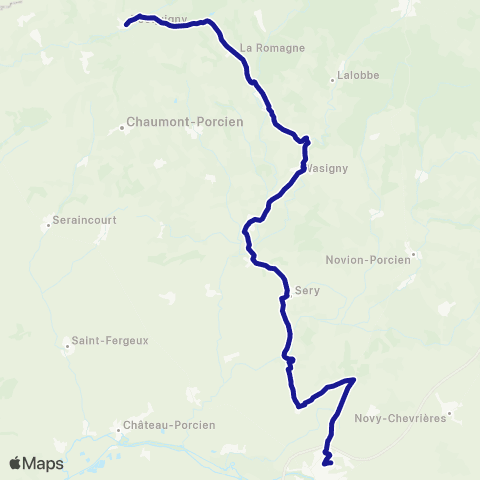 Fluo 08 Rocquigny / Rethel map