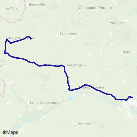 Fluo 08 Hannogne-St-Rémy / Rethel map