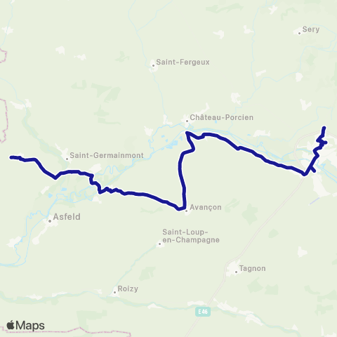 Fluo 08 Villers-dvt-le-Thour / Rethel map