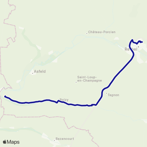 Fluo 08 Brienne-sur-Aisne / Rethel map