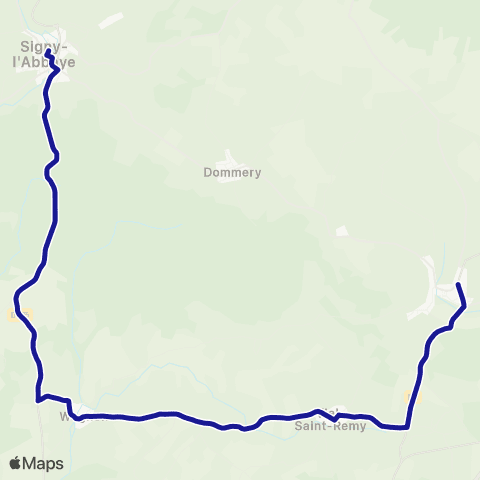 Fluo 08 Wagnon / Signy l Abbaye map