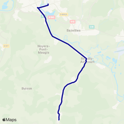 Fluo 08 Raucourt / Sedan map