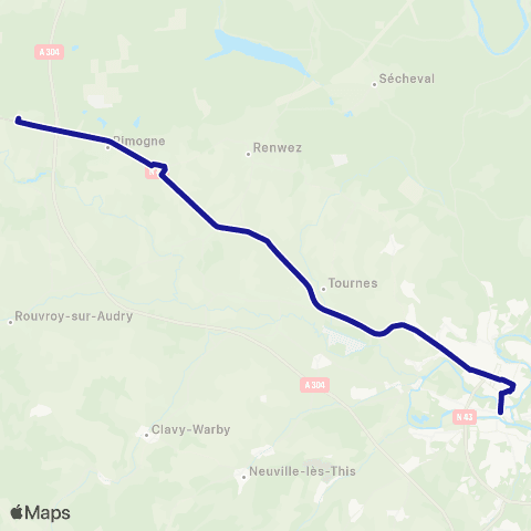 Fluo 08 Tremblois-les-Rocroi / Charleville-Mézières map
