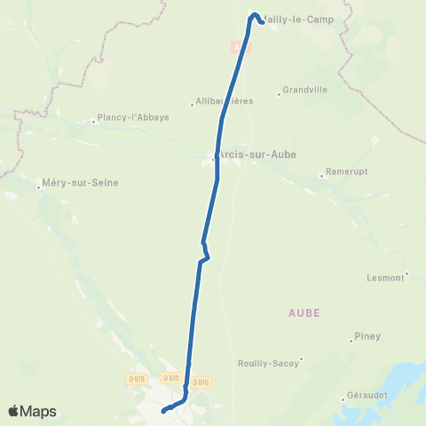 Fluo 10 Ligne régulière map