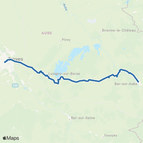 Fluo 10 Régulière map