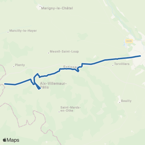 Fluo 10 Ligne régulière map