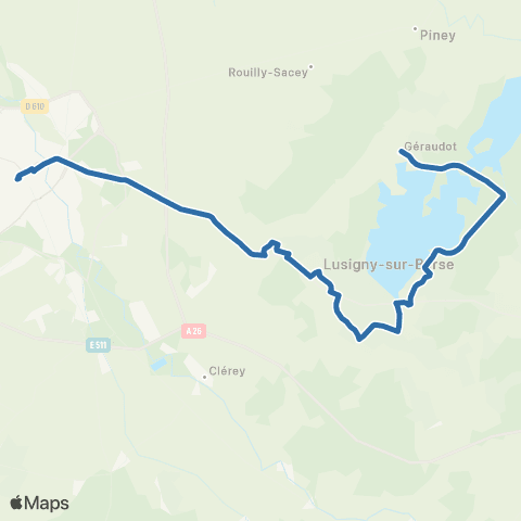 Fluo 10 Ligne régulière map