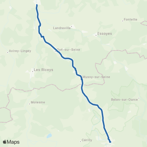 Fluo 10 Ligne régulière map