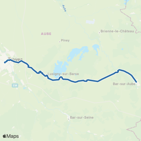 Fluo 10 Ligne non scolaire (Été) map