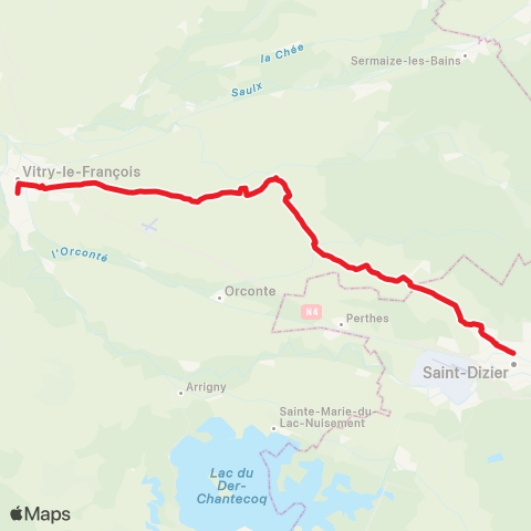 Fluo 51 Vitry-le-François / St-Dizier map