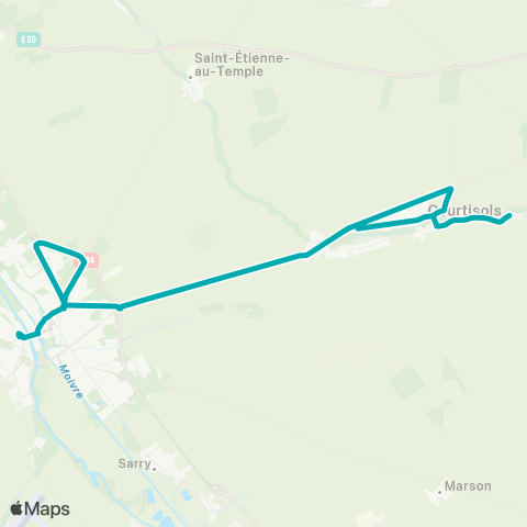 Fluo 51 Courtisols / Châlons-en-Champagne map