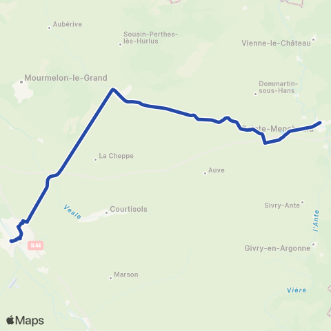 Fluo 51 Ste-Menéhould / Châlons-en-Champagne map