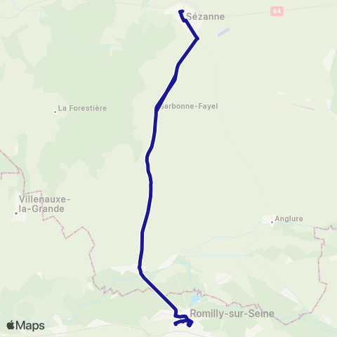 Fluo 51 Sézanne / Conflans / Romilly map