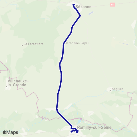Fluo 51 Sézanne / Conflans / Romilly map