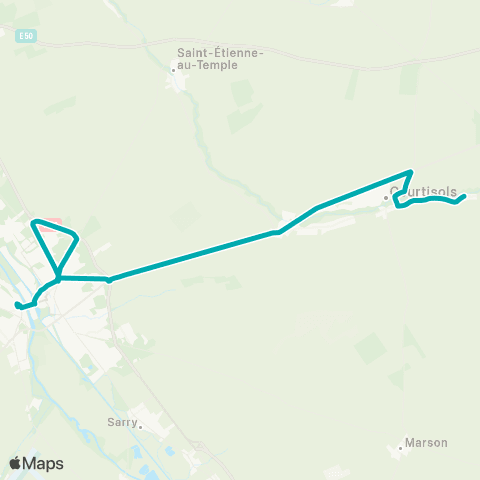 Fluo 51 Courtisols / Châlons-en-Champagne map