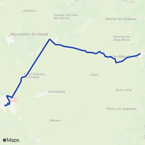 Fluo 51 Ste-Menéhould / Châlons-en-Champagne map