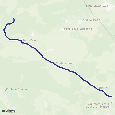 Fluo 52 Orquevaux / Bourmont map
