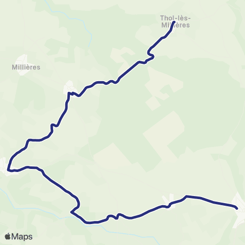 Fluo 52 Thol-les-Millieres / Clefmont map