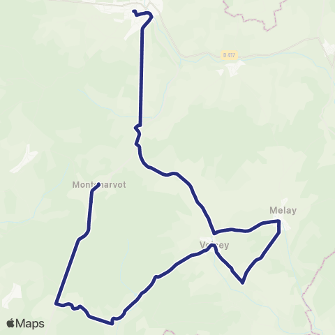 Fluo 52 Montcharvot / Bourbonne-les-Bains map