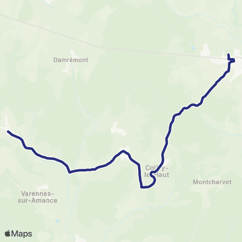 Fluo 52 Vicq / Bourbonne-les-Bains map