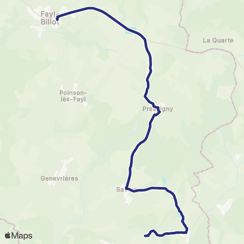 Fluo 52 Valleroy / Fayl-Billot map