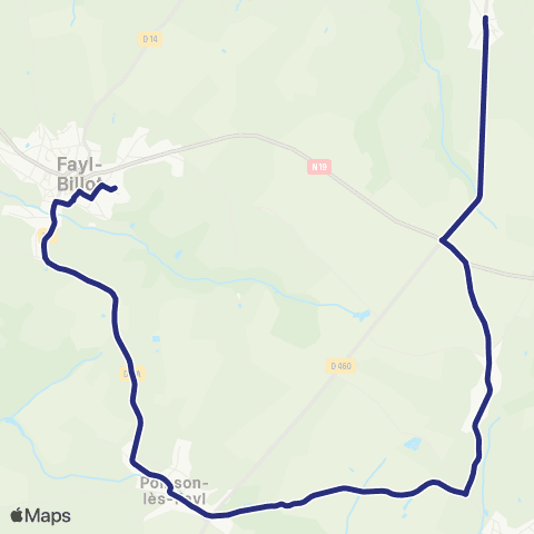Fluo 52 Pierremont-sur-Amance / Fayl-Billot map
