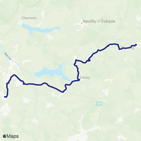 Fluo 52 Marcilly-en-Bassigny / Langres map