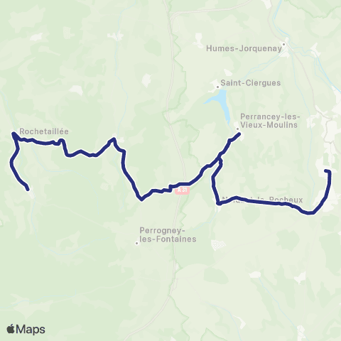 Fluo 52 Rochetaillee / Langres map