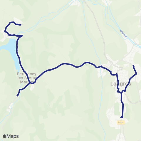 Fluo 52 St-Martin-les-Langres / Langres map