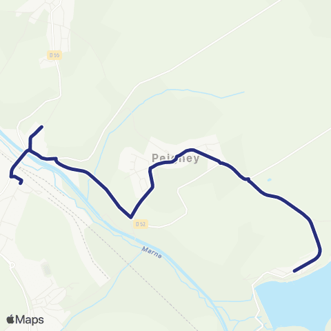 Fluo 52 Peigney / Langres map