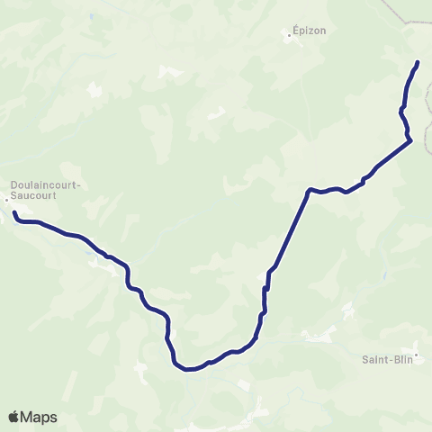 Fluo 52 Morionvilliers / Doulaincourt-Saucourt map