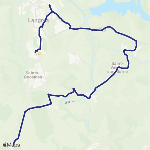 Fluo 52 Bourg / Langres map