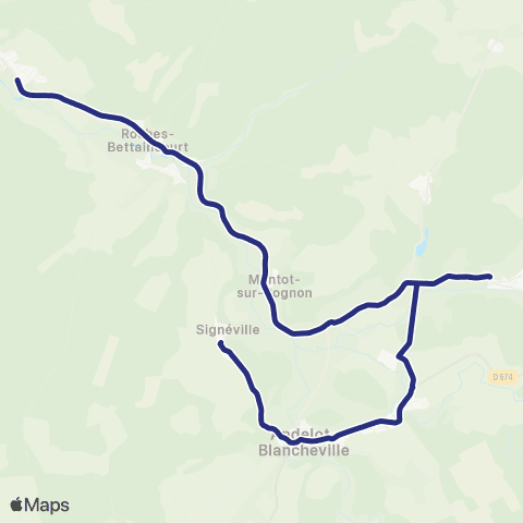 Fluo 52 Signeville / Doulaincourt-Saucourt map