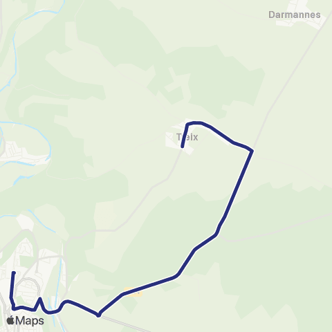 Fluo 52 Darmannes / Chaumont map