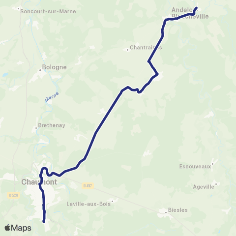 Fluo 52 Rimaucourt / Chaumont map
