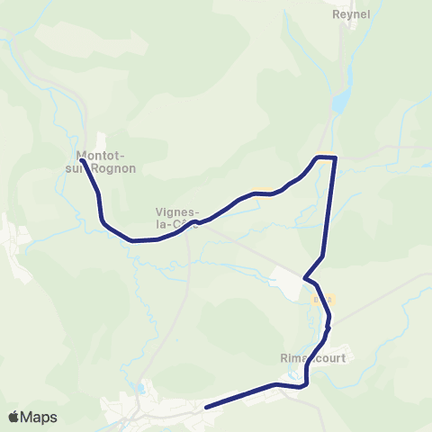 Fluo 52 Montot-sur-Rognon / Rimaucourt / Andelot map