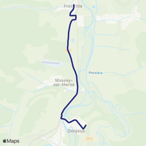 Fluo 52 Fronville / Donjeux map