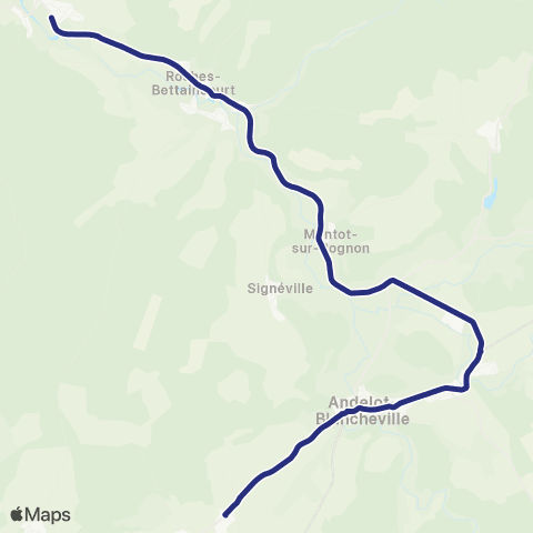 Fluo 52 Andelot-Blancheville / Doulaincourt map