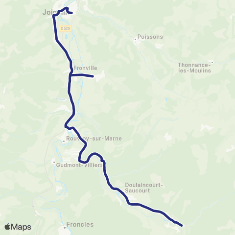 Fluo 52 Roches-Bettaincourt / Epizon / Joinville map