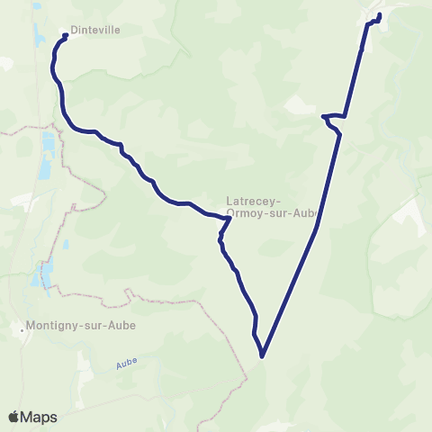 Fluo 52 Dinteville / Chateauvillain Travaux map